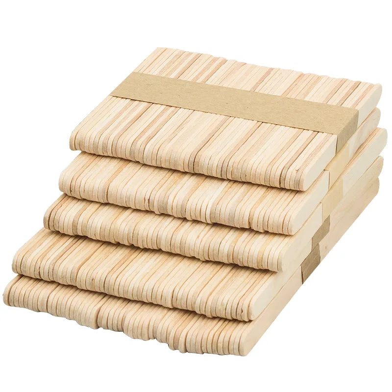 50/100PCS Woman Wooden Body Hair Removal Sticks Wax Waxing Disposable Sticks Beauty Toiletry Kits Wood Tongue Depressor Spatula