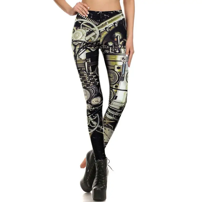 Moda VIP 2024 nowy Steam Punk mody 3D drukowany pancerz dla kobiet leggins siłownia — zdjęcie 2