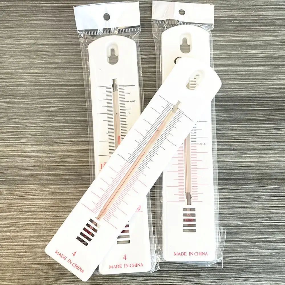Accurate Indoor Red Fluid Glass Tube Gauge Laboratory Industrial Temperature Measurement Hanging Wall Device