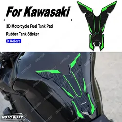 For Kawasaki z900 z800 z750 z500 z1000 Ninja versys 650 er6n zx6r zx10r Motorcycle Fuel Tank Stickers Rubber Tank Pad Decals