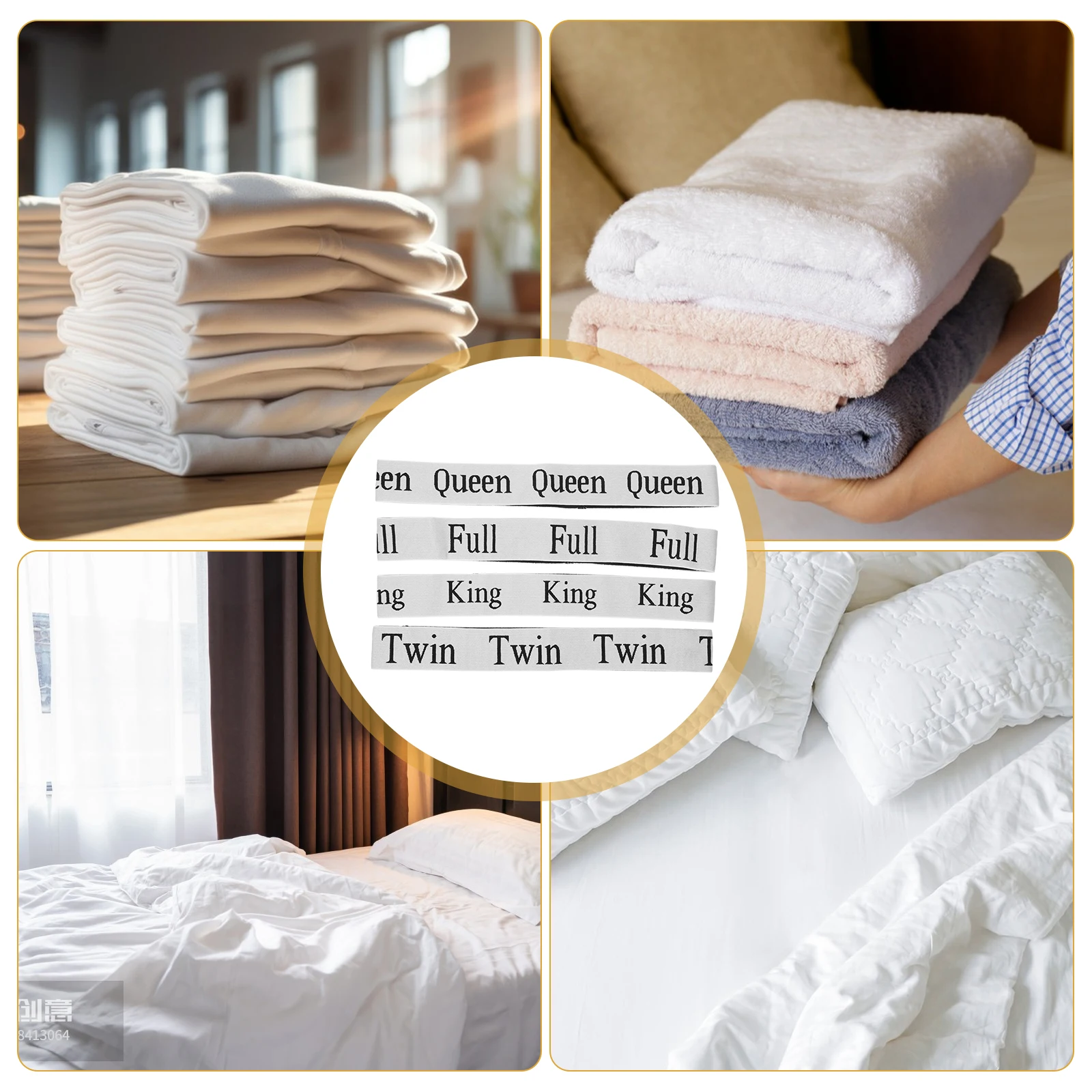 

4 Pcs Shoulder Strap Storage Bedding Bedsheet Cleanse Label Bands Elastic Organizer