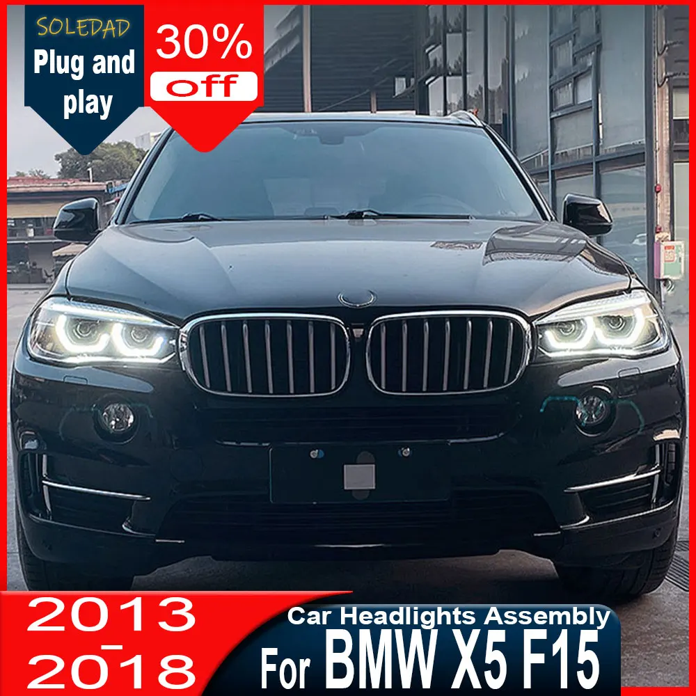 Car Lights for BMW X5 F15 X6 F16 LED Headlight 2014-2018 F15 F16 Lamp Drl Projector Lens Automotive Accessories