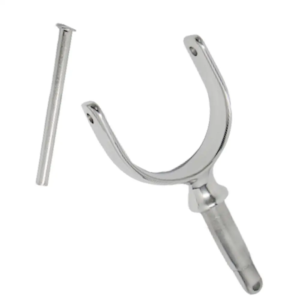 Marine Grade Stainless Steel Oarlock 1/2in Shank Silver Row Lock for Boat Kayak Yacht Accessories