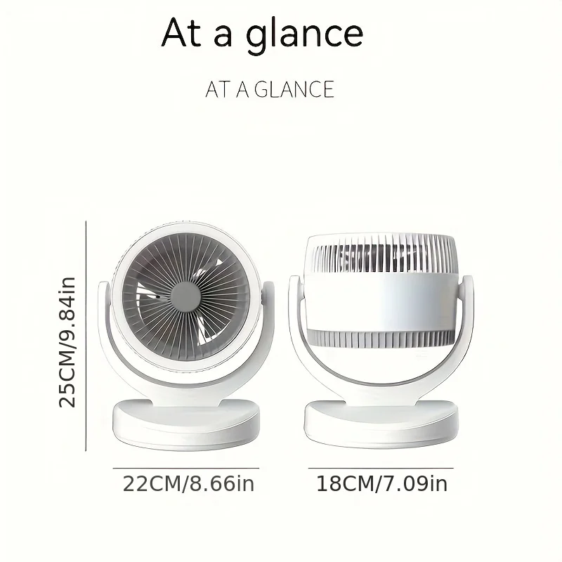 Xiaomi 1200mAh USB Charging Air Cycle Desktop Fan Lamp Desktop Electric Fan With Night Lamp For Home Office Summer Must-have