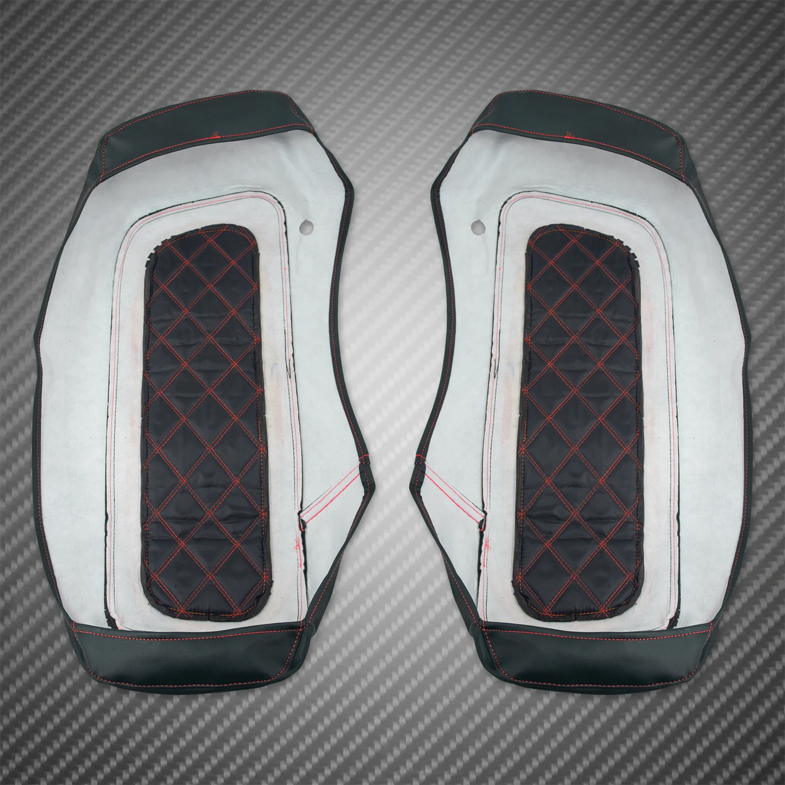Motorcycle Hard Saddlebag Lid Cover Hard Side Bag Waterproof for Harley Road King Street Glide CVO Electra Glide FLHR 14-2024