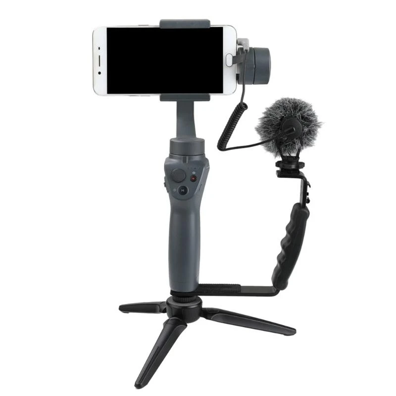 الكاميرا gimbal مثبت المقبض قبضة التثبيت امتداد L قوس مع حذاء بارد