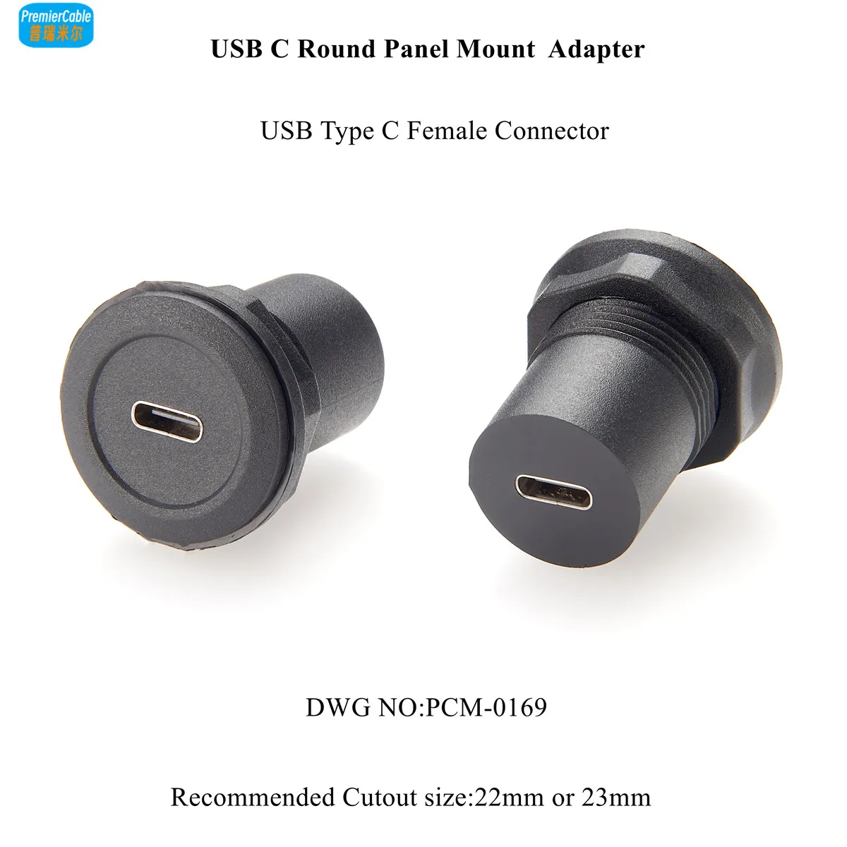 Konwerter USB C Łącznik Przedłużacz USB 3.1 C do montażu panelowego Gniazdo przelotowe USB C Złącze żeńskie na żeńskie Gniazdo USB C Jack