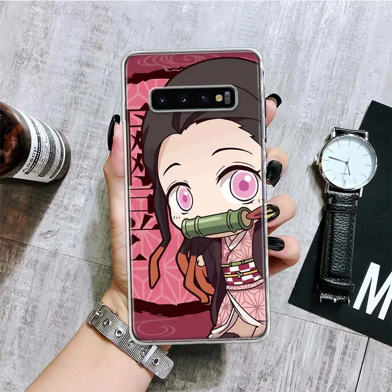 Demon Slayer Cute Anime Phone Case For Samsung Galaxy S24 S23 S22 S21 S20 Ultra S20 FE S10 Plus S9 S8 + Fundas Cover Coque