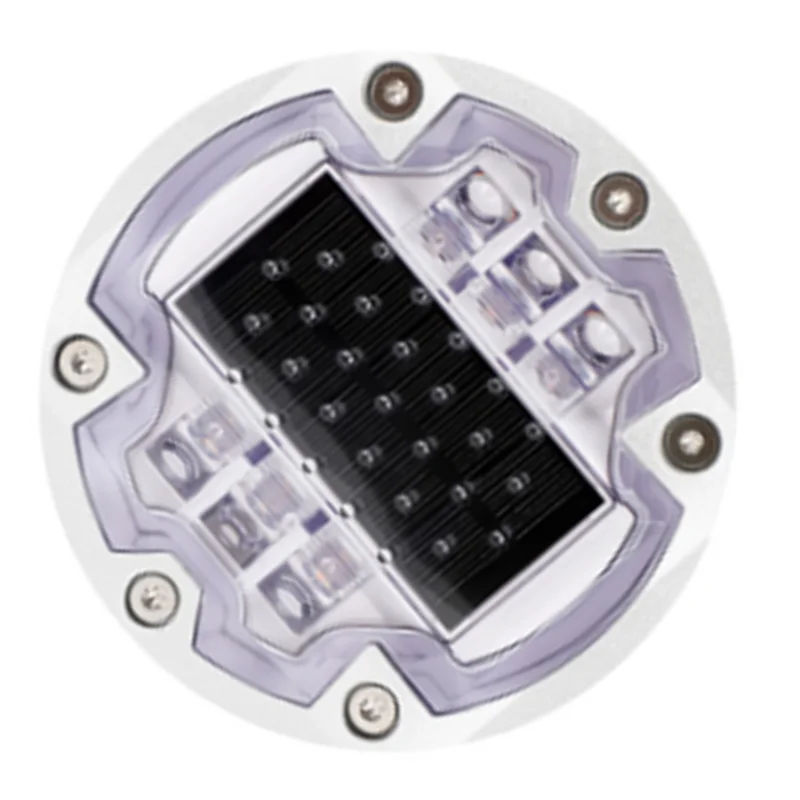 ABRB-솔라 로드 스터드 6개 나사 포함 지면 매립형 LED 캣아이