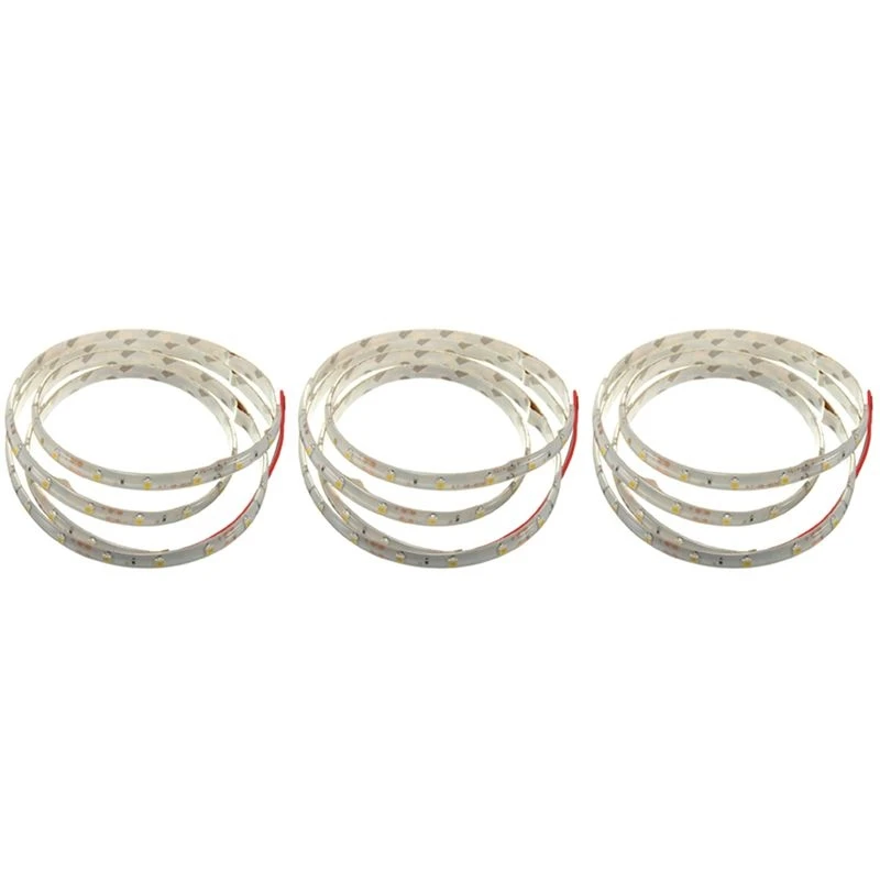 ABLJ 3Pcs 1M 60-3528 SMD Waterproof LED Light Strip DC12V (Warm White)