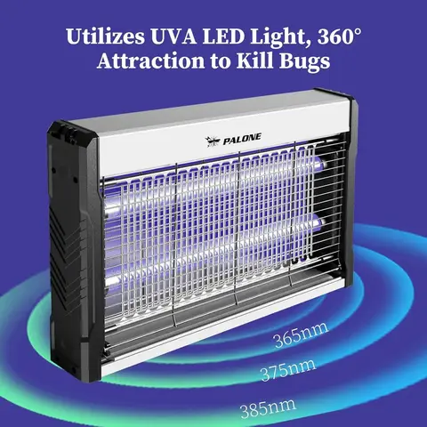 Elektrisk insektsfångare 3200V myggdödare för inomhusbruk med hängande kedja, avtagbar uppsamlingsbricka, insektsfångare 8 best sales myggelektrisk - №6