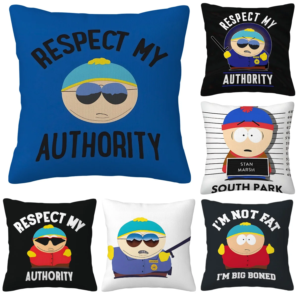 Respect My Authority Pillowcase Decorative Cushion Covers for Living Room Cushions Home Decor Items Anime Body Pillow Cover Sofa