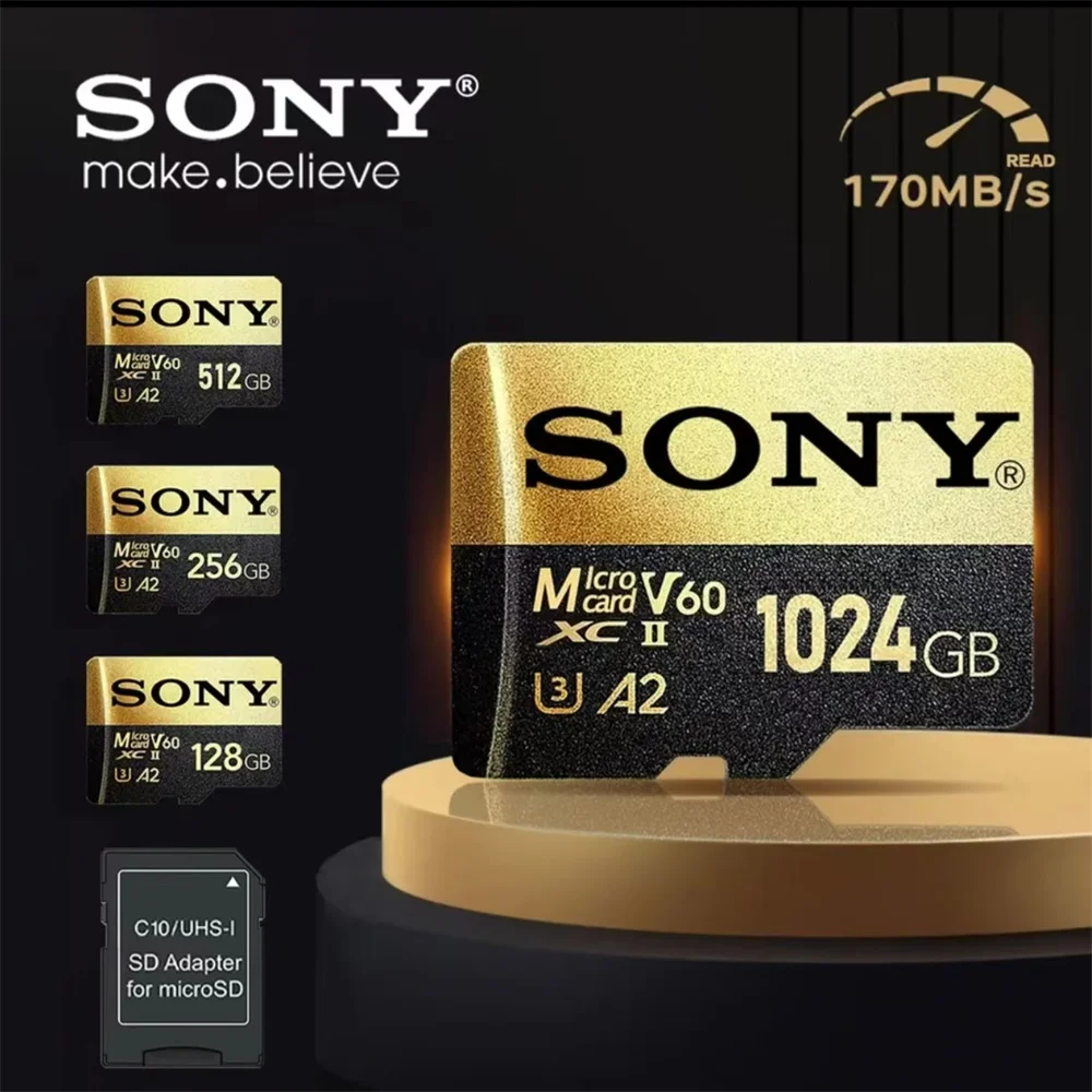 

1TB Sony Ultra Micro SD/TF Memory Card 128GB 256GB 1TB 512GB Micro SD Card 32 64 128 GB Micro Device Audio PC Driving Recorder