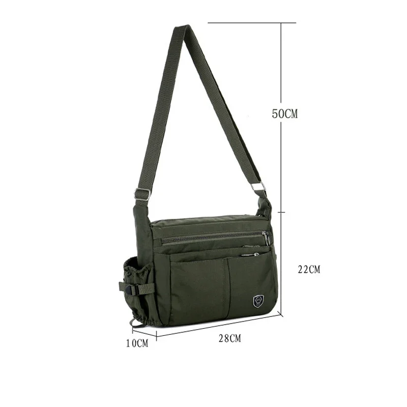 Classic Crossbody Bag for Men Nylon Splash-proof Messenger Bags Casual Sports Outdoor School Shoulder Tool Bag bolso de hombre