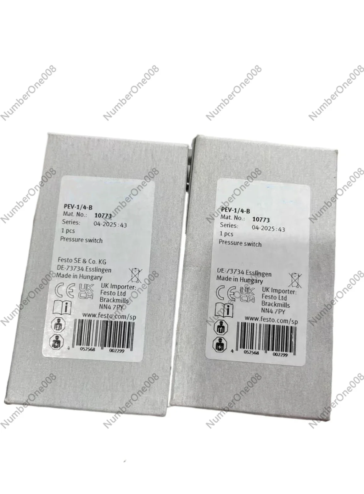 PEV-1/4-B Pressure Switch for  G1/4 1-12bar 5A 250V IP65 10773/152618/164274/175250/192488