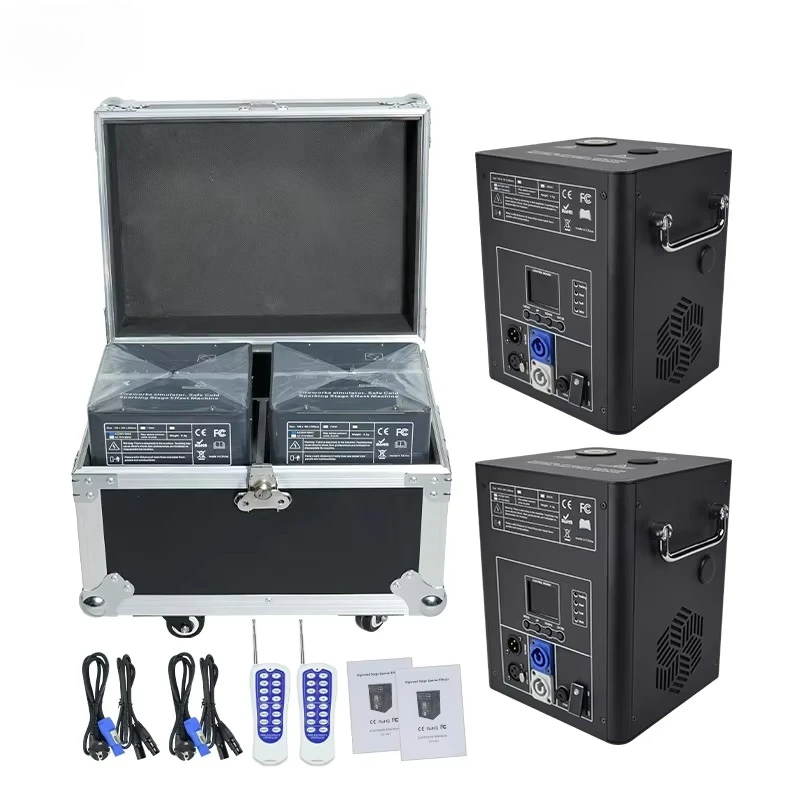 

2pcs With Flight Case DMX Remote Control Fire-works Sparkler Cold Pyro Machine Cold Spark Machine for Wedding Party