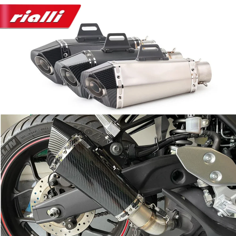 Hatoldalú 36-51mm Motorbicikli Halálra fáraszt Csőhálózat Szökés Hangtompító matrica vel Decibel Gyilkos számára Z900 GSXR1000 SV650 R6 R3 ZX6R ZX10 K7 MT07