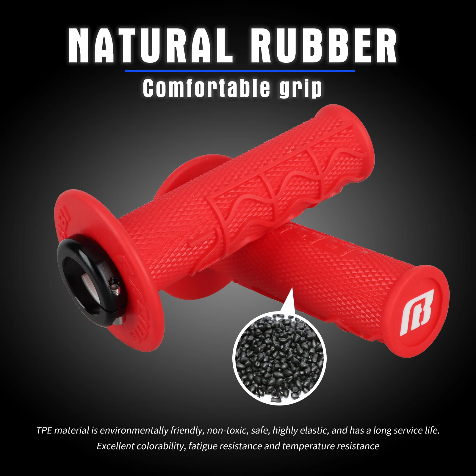 NIBBI Universal Motorrad 7/8 Zoll Lock-on-Griff 102 cm Gaszug-Kit 22 mm Drehgriff für Honda Yamaha KTM KTV Motocross – Detail 3