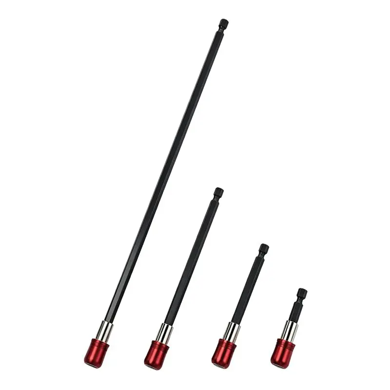 AAAN-Secure Quick-Lock Design 4PCS Drill Bit Extension Set 1/4
