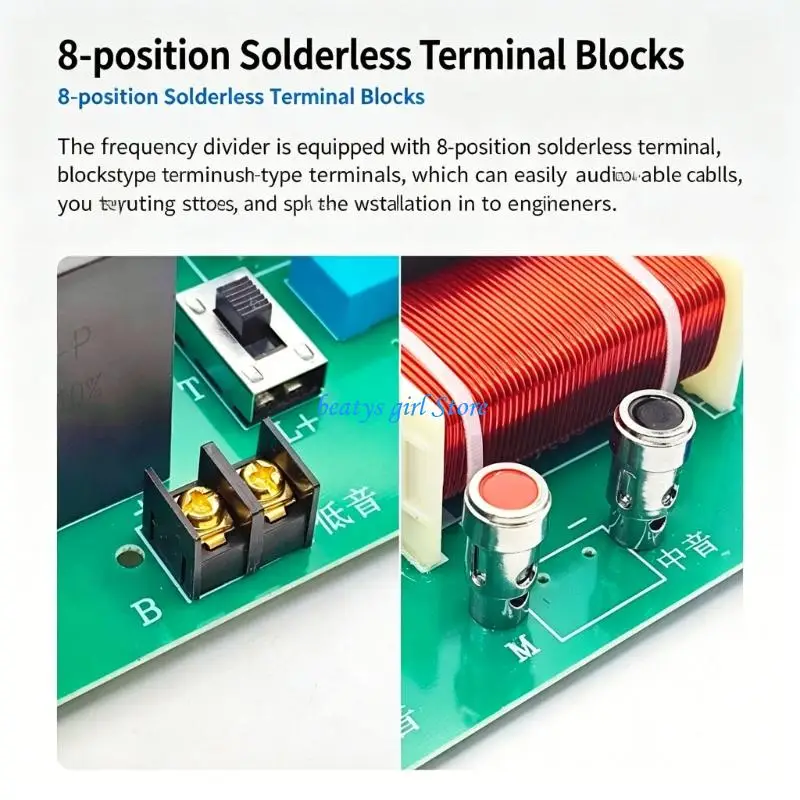 C7AB Passive Divider Board 3-Channel 1000W for Speaker Service Projects