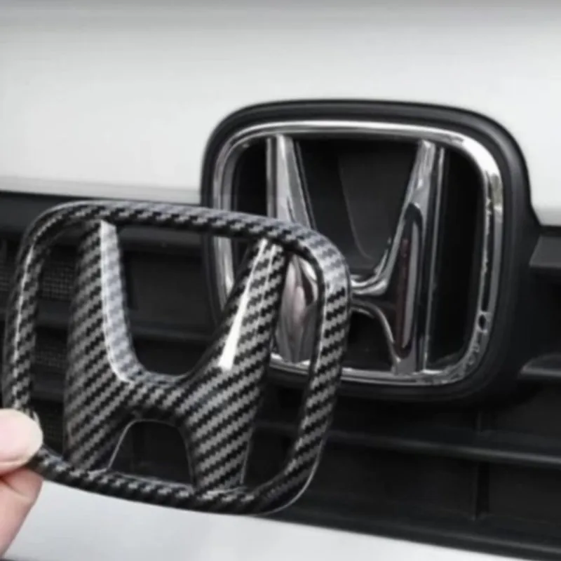 

3Pcs Car Front Grille Trunk Logo Sticker Decoration Accessories For Honda Civic 2019 2018 2017 2016 10th generation Styling