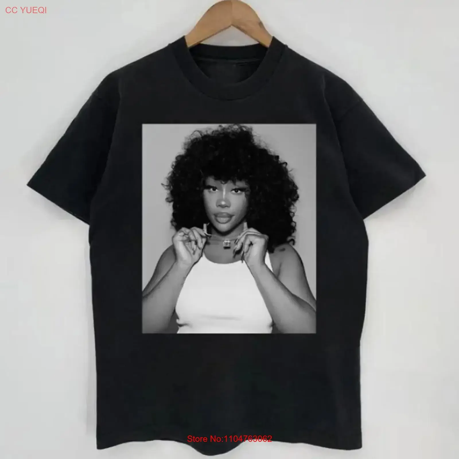 Black And White SZA T Shirt Vintage SweaT Kendrick Tour Music Lamar Shi vintage Washed Casual Soft fashion