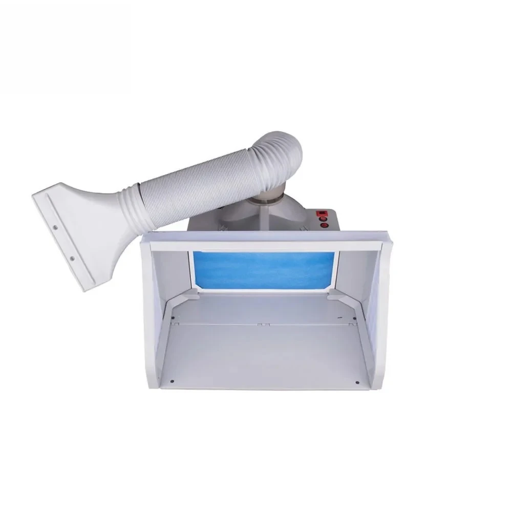 Upgraded Curtain Spray Paint Booth-E0, Airbrush with LED Light & Model Making