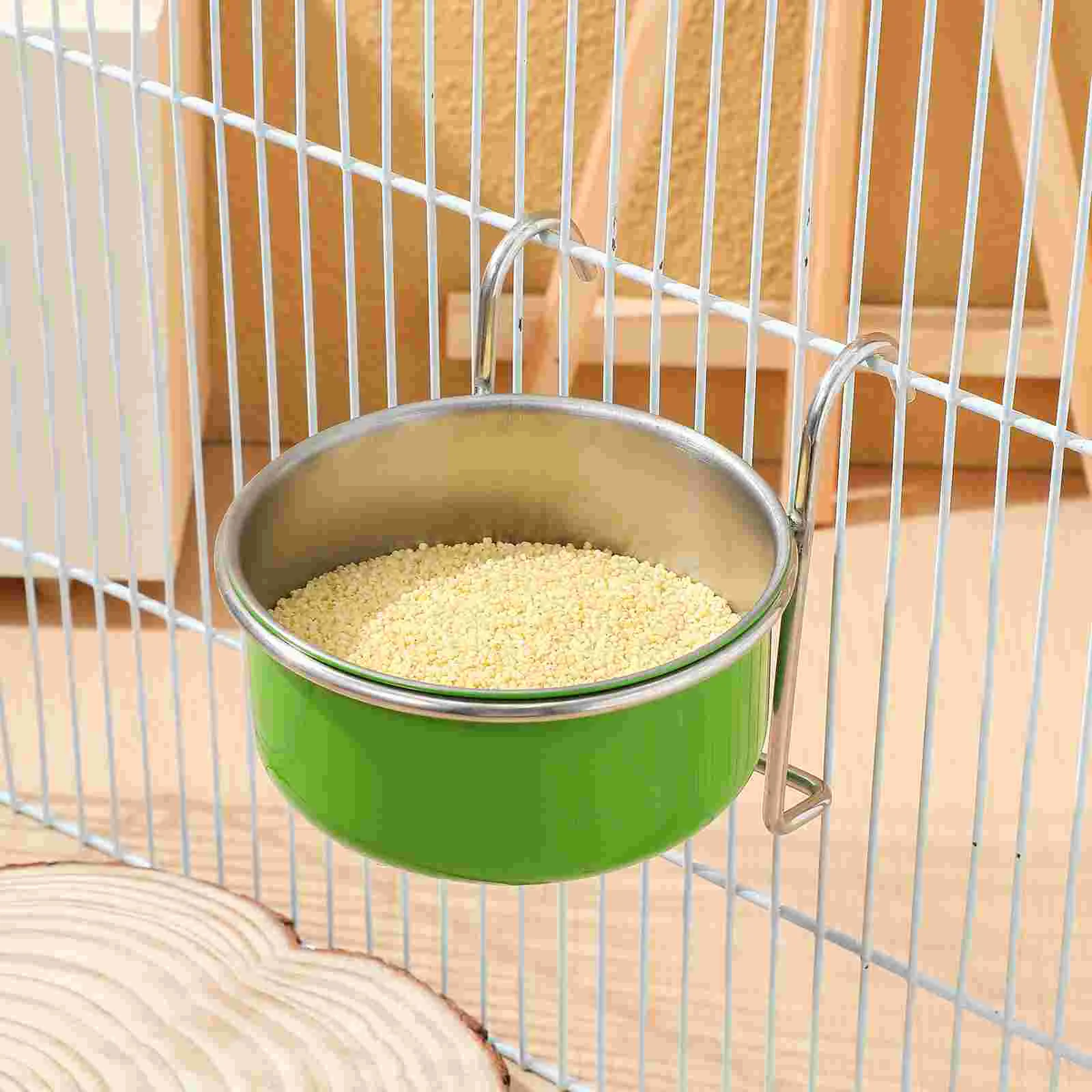 Parrot Food Bowl Pet Water Cage Bunny Bird Dispenser Parakeet Accessories Hanging Feeder Small