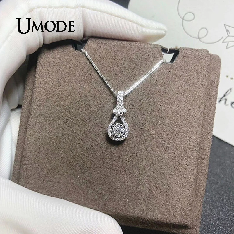 UMODE Vase AAA+Cubic Zirconia Necklace for Women Female Statement NEW Fashion Girl Party Gift Jewelry Necklace Wholesale UN0467