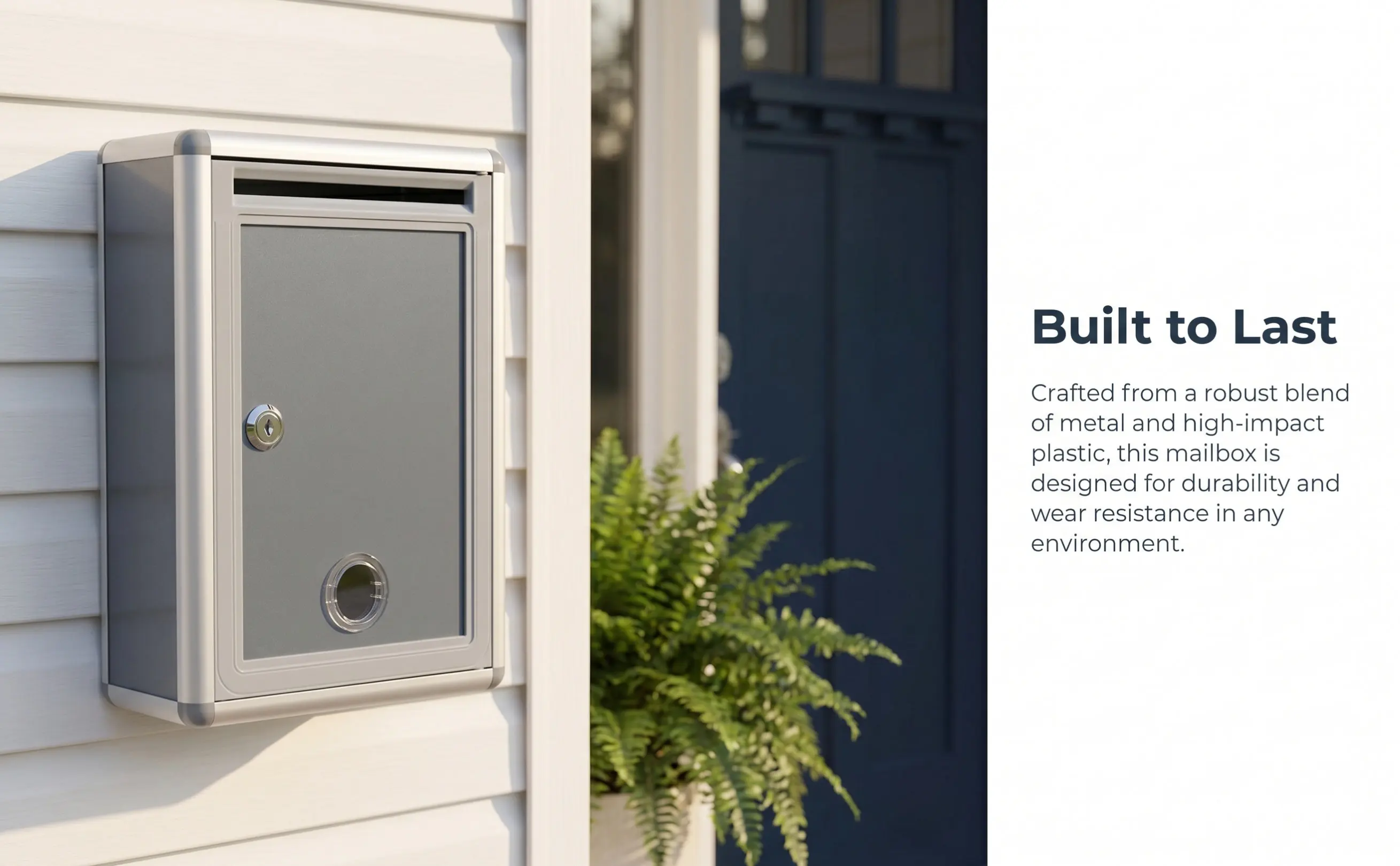 1Set Wall Mount Mailbox Suggestion Box Lockable Letter Donation Complaint Collection Box Metal Plastic Mailbox Wall Mount