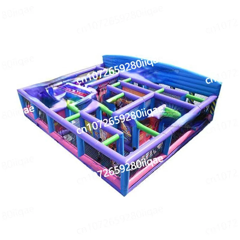 For Inflatable Maze Castle Large Children's Park Fun Entrance Amusement Castle Slide Large Inflatable Maze Trampoline