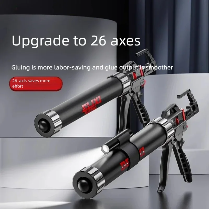 26 bearings 15 inches Glass Silicone Caulking Gun Caulk Tool  360° Rotating Multi-function Manual Caulking Guns Glue Seals