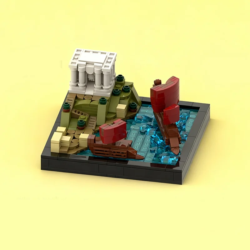 

388pcs MOC Phoenician Harbour Classic Model Building Blocks Architecture Toys Christmas Gift Education DIY Creative Brick Kids