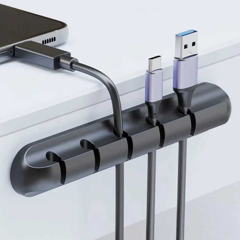 Adhesive Cable Holder Clips Cord Management Wire Organizer For Desktop USB Charging Cable Nightstand Power Cord Headphones Cable