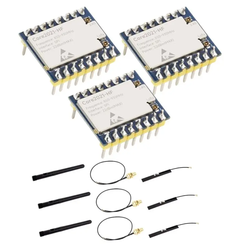 

-[A51I Digital]Lorawan Smart Home 3PCS Core2021-LF Core2021 Lora Dual Band Module 410Mhz-510Mhz LR2021 Low Power Multi-Protocol