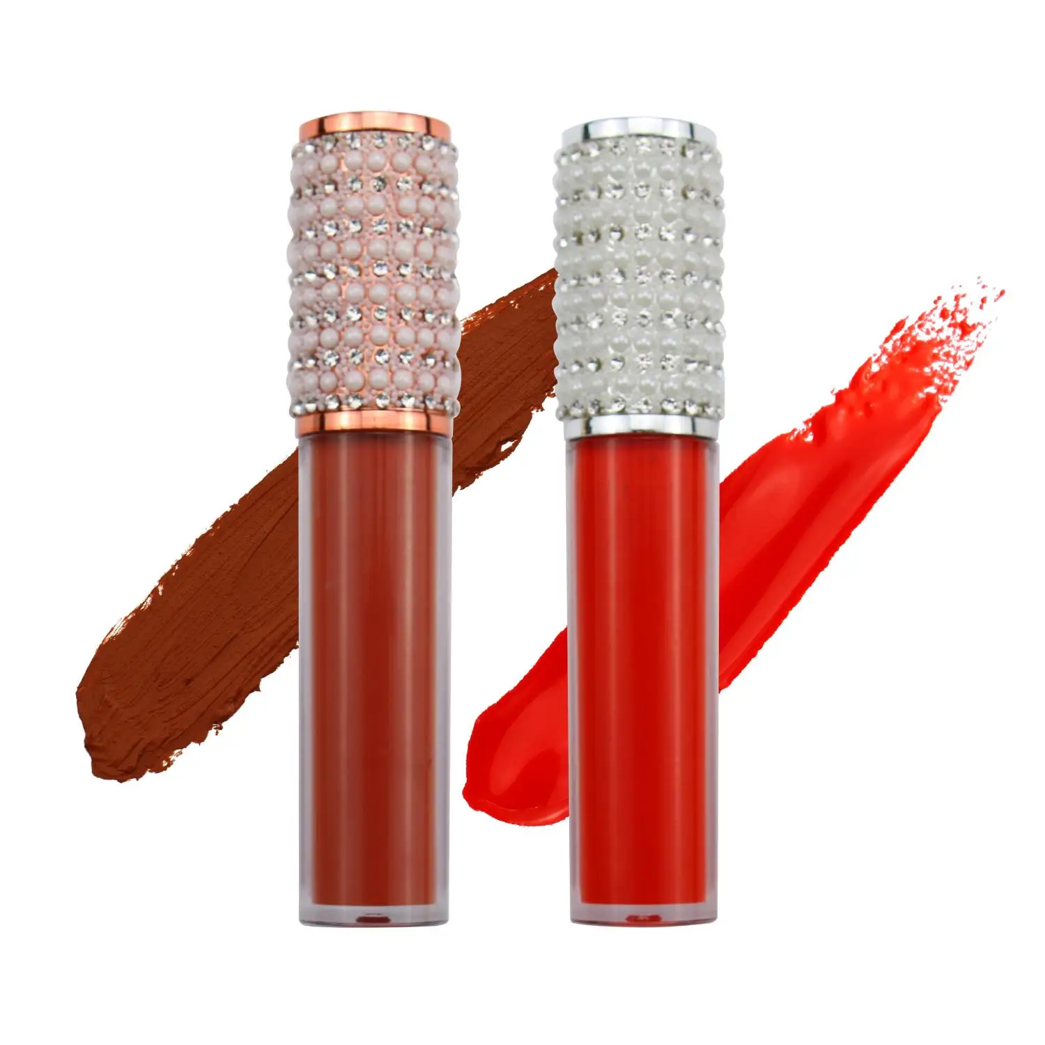 Diamond Lipgloss Tubes Private Label Lip Gloss Glitter Shimmer New style Makeup Metallic Liquid Listick Wholesale