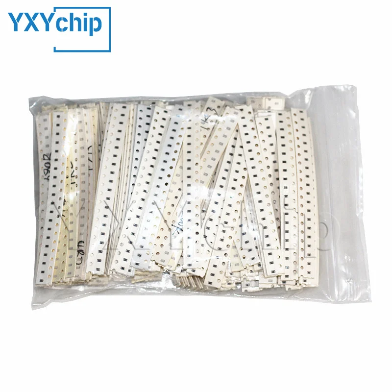 2920-7300Pcs/set SMD 0603 0805 1206 5% Resistors Kit 0R Ohm 1R Ohm-1M Ohm Sample Assorted Kit SMD Chip Resistance 146 Values Kit