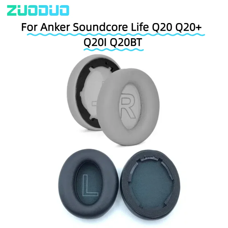 

Replacement Ear Pad for Anker Soundcore Life Q20 Q20+ Q20I Q20BT Headphones Mesh / Ice gel / Leather Earpads Earmuffs Cushion