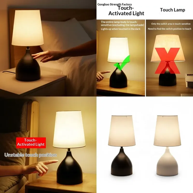for Desk Lamp Bedside Lamp Bedroom Creative  Romantic Personalized Sleep Night Lamp Intelligent Dimming  Sensitive