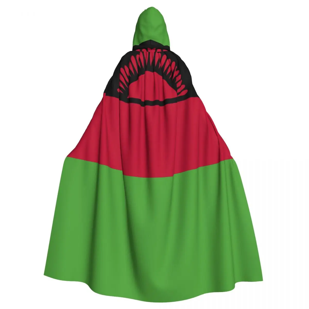 

Hooded Cloak Polyester Unisex Witch Cape Costume AccessoryMalawi Flag