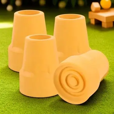 

4Pcs Heavy Duty Crutch Tips Non-Skid Cane Rubber Pads Trekking Pole Foot Covers Walking Stick Ends Replacement