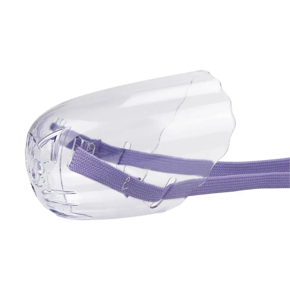 Kitten Cat Grooming Prevent Hollow-Carved Design Anti-Bark Pet Mouth Cover Cat Mask Anti-Bite Transparent Cat Muzzle