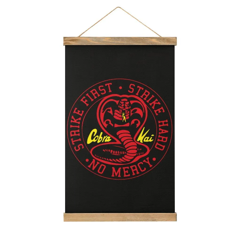 Cobra Kai Classic Red Essential Canvas Hanging Picture Graphic Vintage Draw Bedroom Wall Decoration Funny Vintage Style Decorate