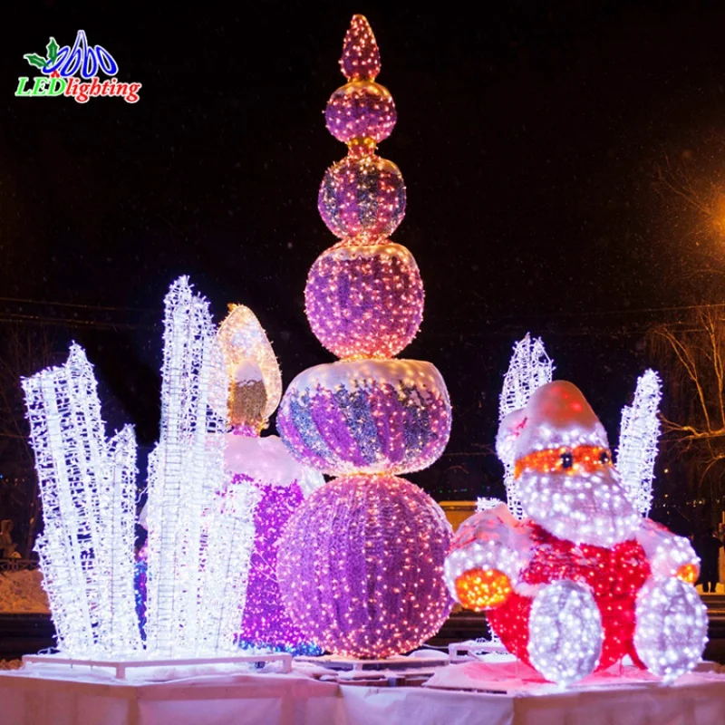 Custom. Motief Licht Led Acryl Kerstman