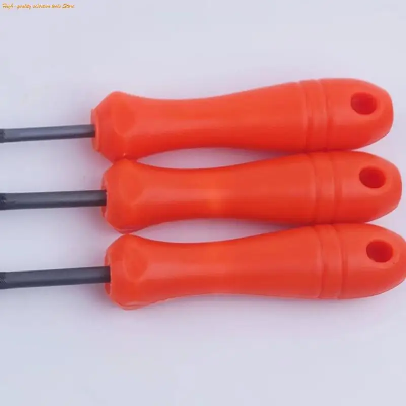 203F Sturdy High Carbon Steel File Chainsaw Sharpening Multiple Size Nonslip Grip