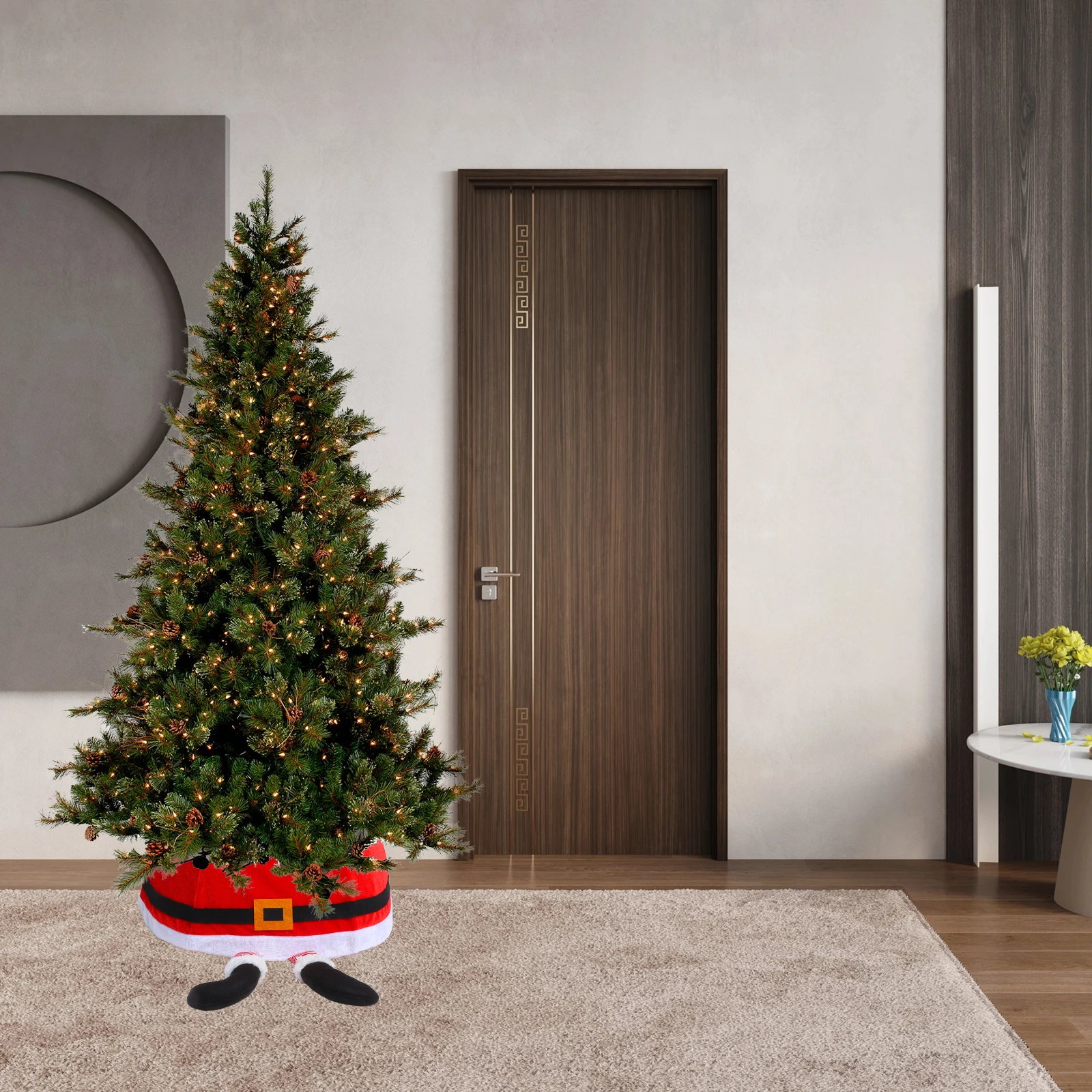 

Tree Collar Christmas Decorations Elegant Design for Home Holiday Decoration Rings Stand Base Accessory Xmas Setup