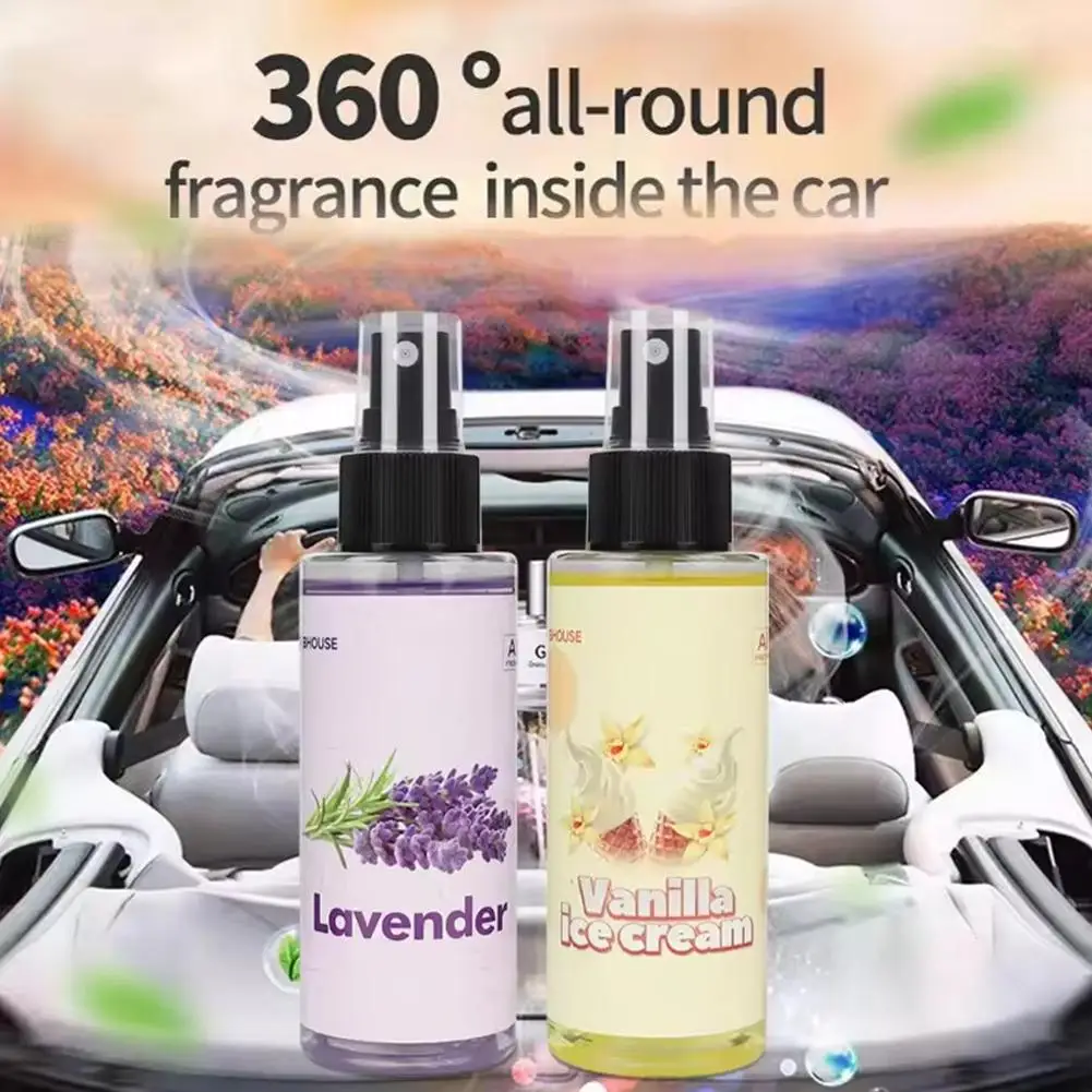100ML Car Air Freshener Spray Portable Handheld Deodorant Perfume Fragrance Multi‑Scene Odor Eliminator for Car Home Office