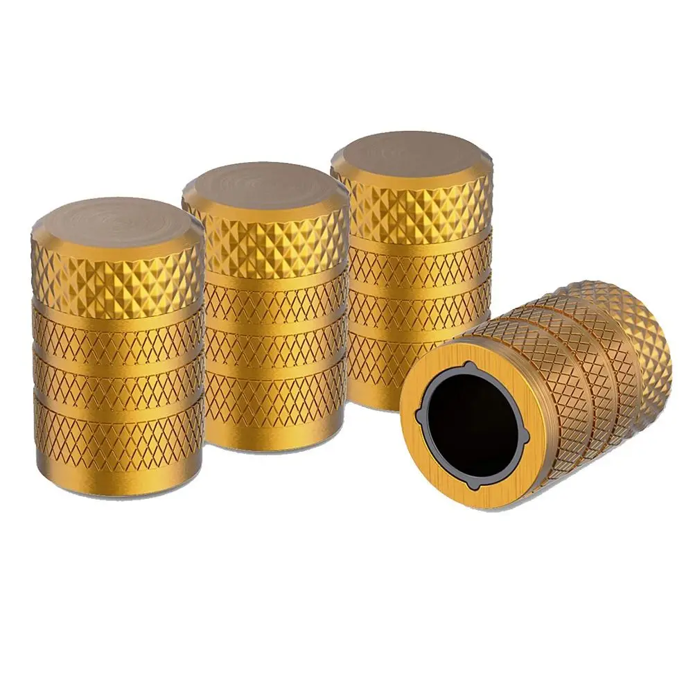

Hub Valve Cover Aluminum Alloy Stem Air Valve Caps Theftproof Tyre Rim Stem Cover Auto Wheel Cap Nipple Caps Tire Valve Caps