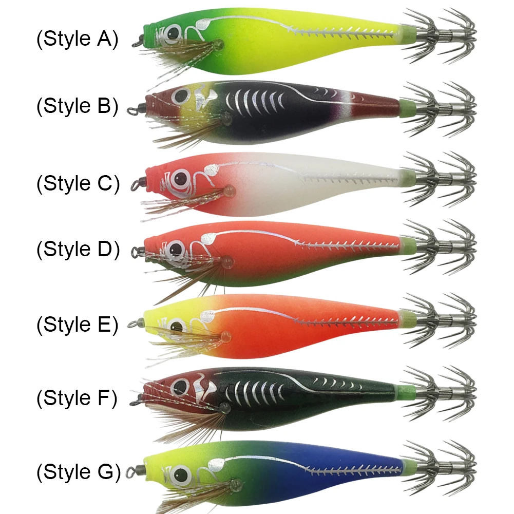 Fluorescent Fishing Lure Built-In Bead Glow Artificial Bait Glow In Dark for Night Fishing Freshwater