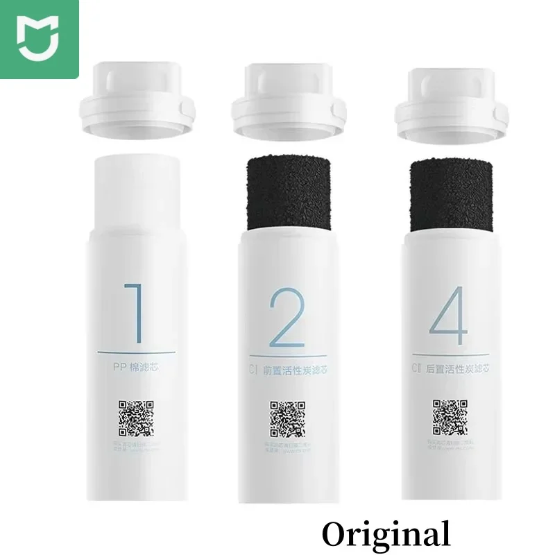 Xiaomi Water Purifier Filter Replacement PP Cotton Activated Carbon Drinking Water Filter Activated Carbon 1/2/4